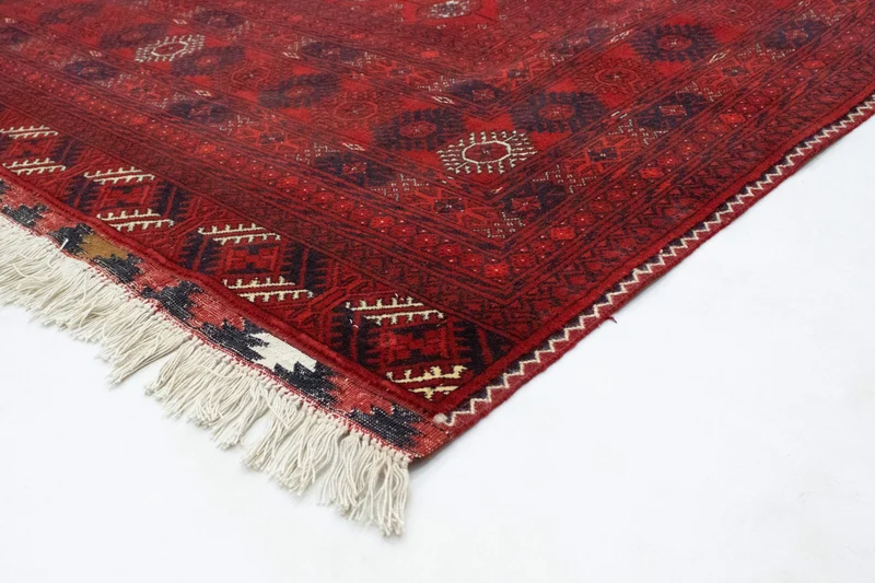 Afghan Teppich - Buchara 195 x 301 cm - dunkelrot