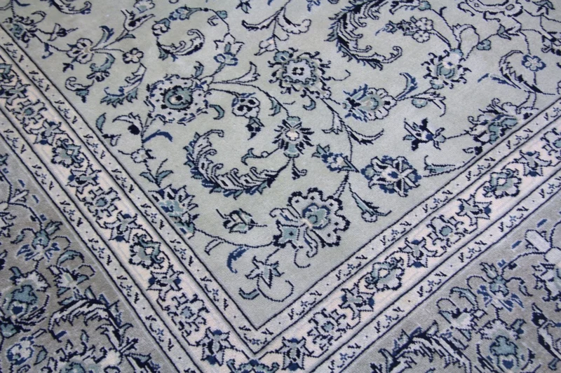 Perserteppich - Keshan 251 x 362 cm - blau