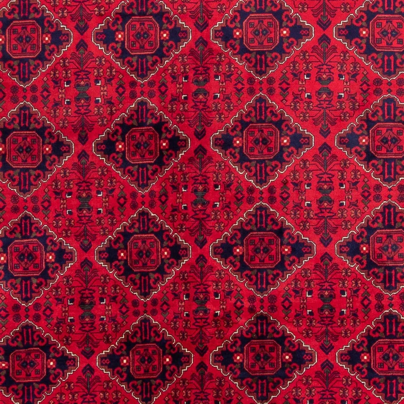 Afghan Teppich - 246 x 346 cm - rot