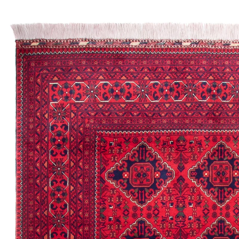 Afghan Teppich - 246 x 346 cm - rot