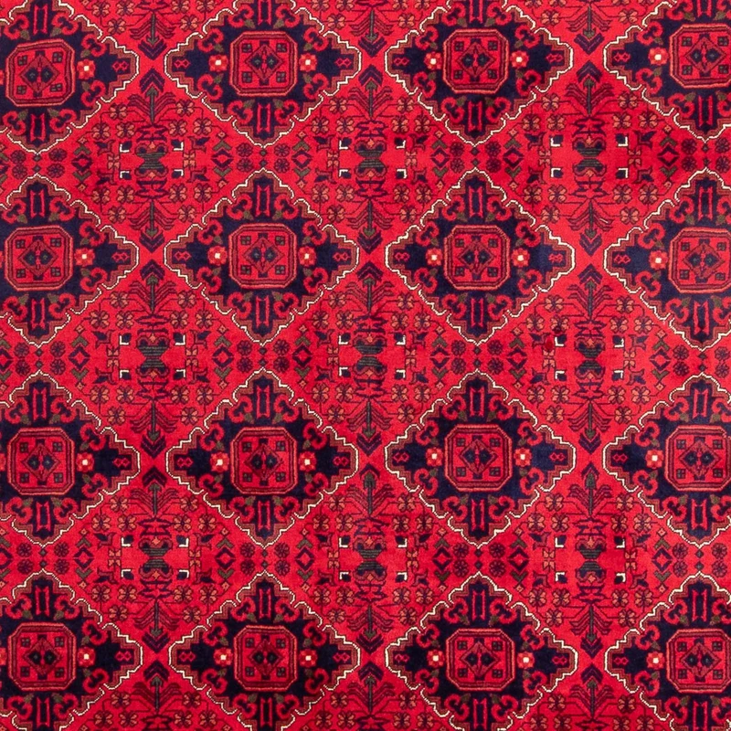 Afghan Teppich - 246 x 349 cm - rot