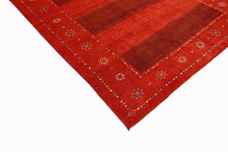 Gabbeh Teppich - Loribaft Perser 230 x 332 cm - rot