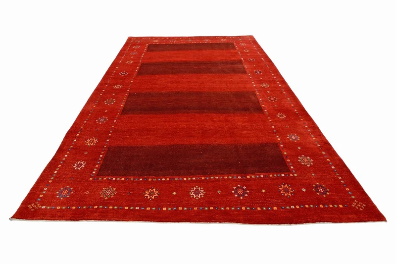Gabbeh Teppich - Loribaft Perser 230 x 332 cm - rot