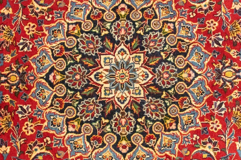 Perserteppich - Keshan 140 x 218 cm - rot