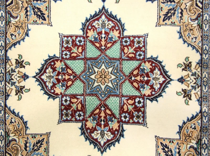 Perserteppich - Nain 97 x 105 cm Teppich Quadratisch
