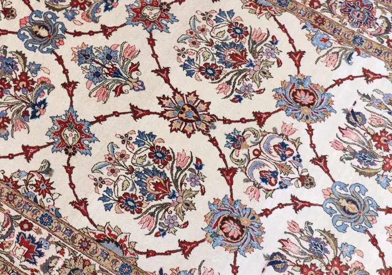 Perserteppich - Ghom 135 x 204 cm - beige