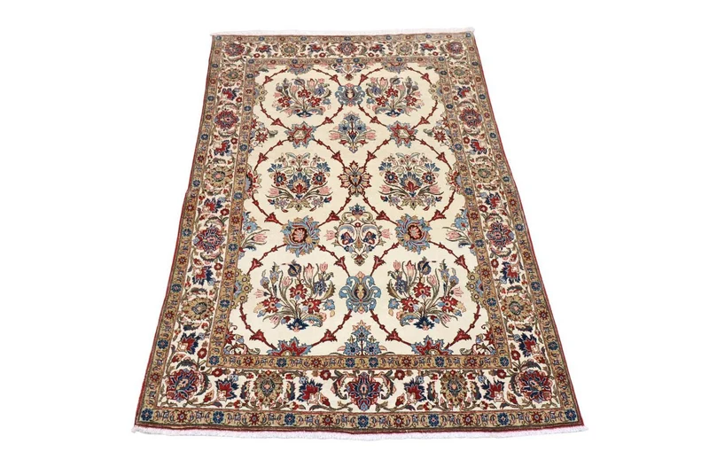 Perserteppich - Ghom 135 x 204 cm - beige