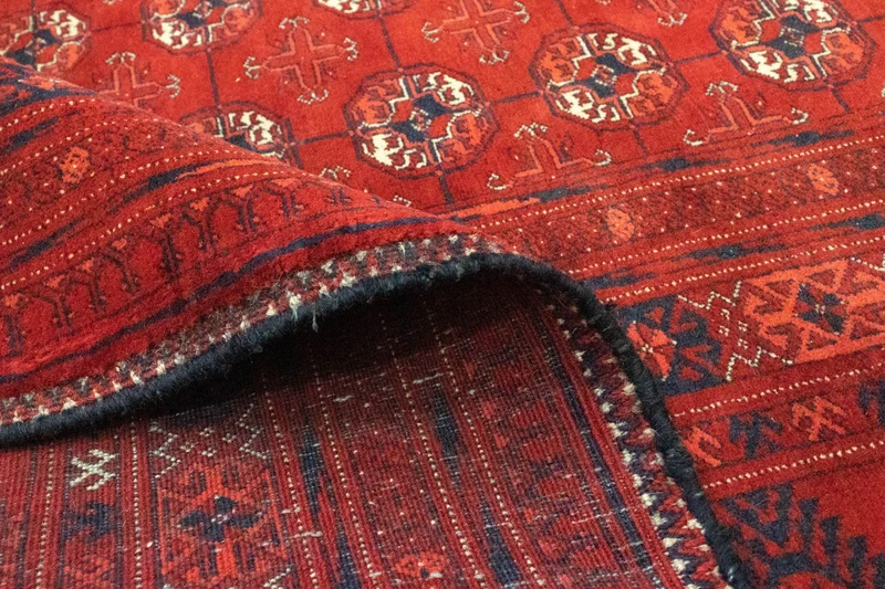 Afghan Teppich - Buchara 243 x 342 cm - dunkelrot
