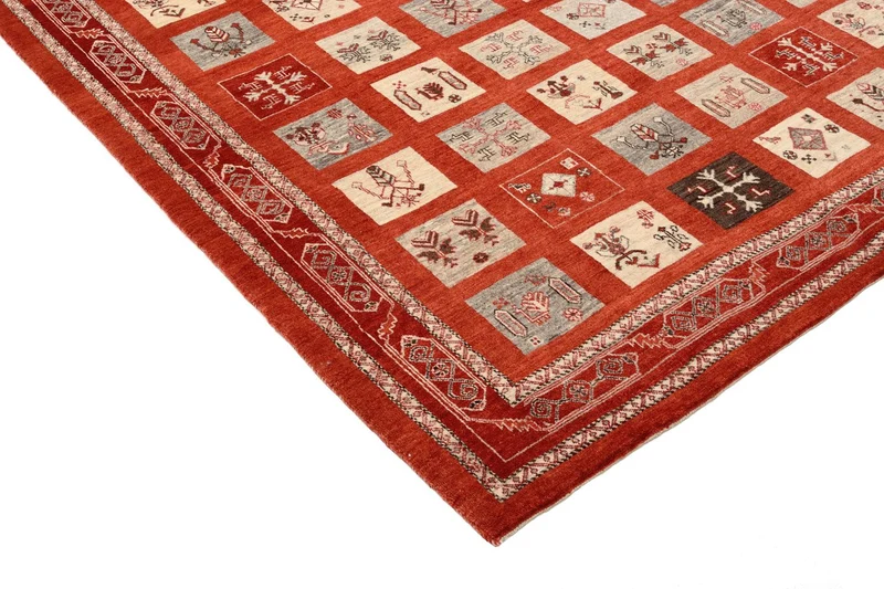 Gabbeh Teppich - Loribaft Perser 173 x 258 cm - rot