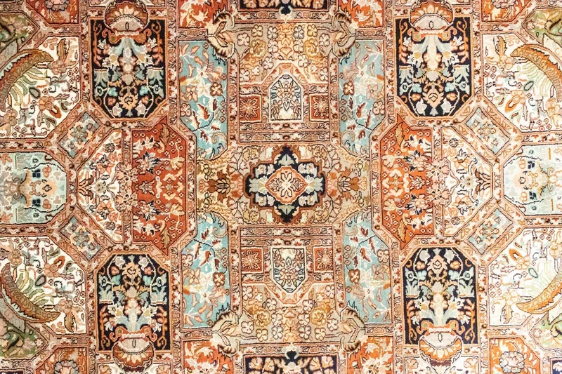 Seidenteppich - Kaschmir Seide 152 x 229 cm Wohnzimmer Teppich