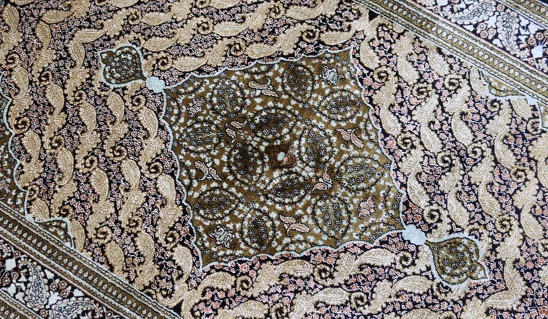 Seidenteppich - Ghom Seide - Premium 109 x 163 cm Teppichbrücke