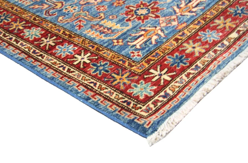 Ziegler Teppich 82 x 600 cm - blau