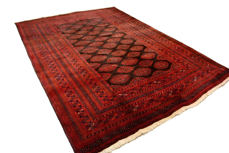 Afghan Teppich - Buchara 198 x 275 cm - rot
