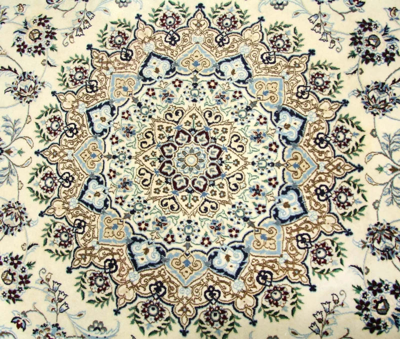 Perserteppich - Nain 250 x 250 cm Runder Teppich
