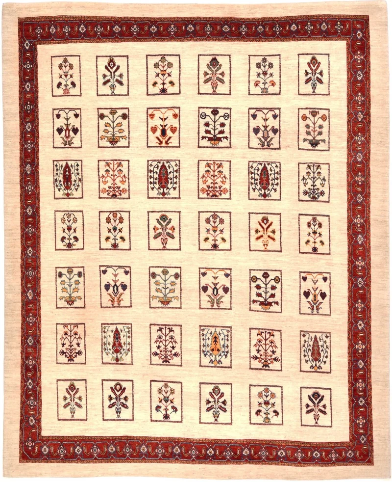 Loribaft Teppich Perser 261x326cm - Orientteppich - rot