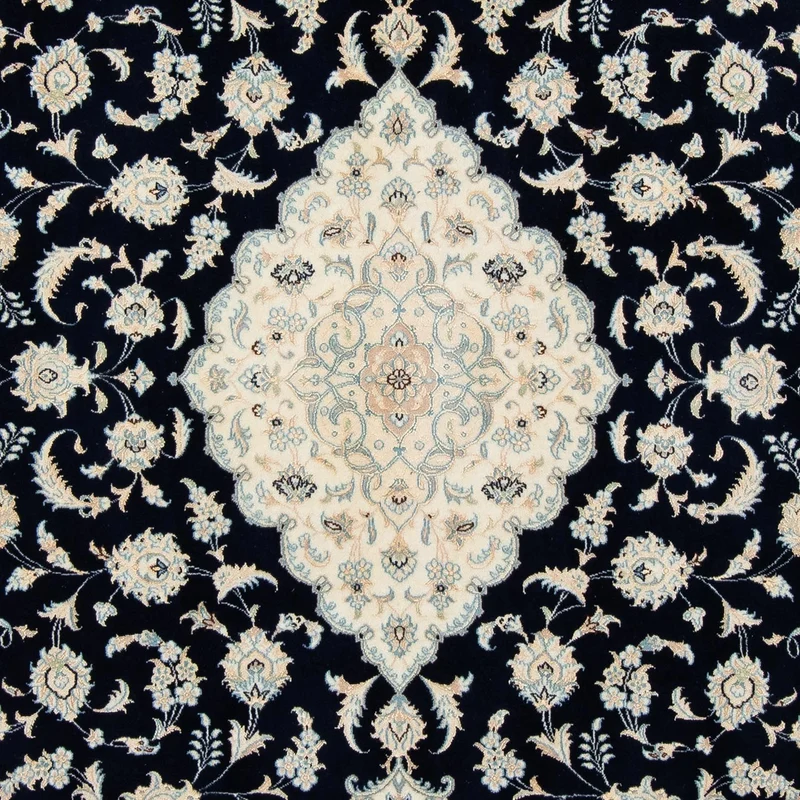 Perserteppich - Nain - Royal 204 x 300 cm - schwarz