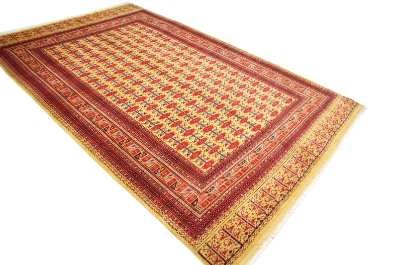 Afghan Teppich - Buchara 200 x 298 cm - gold