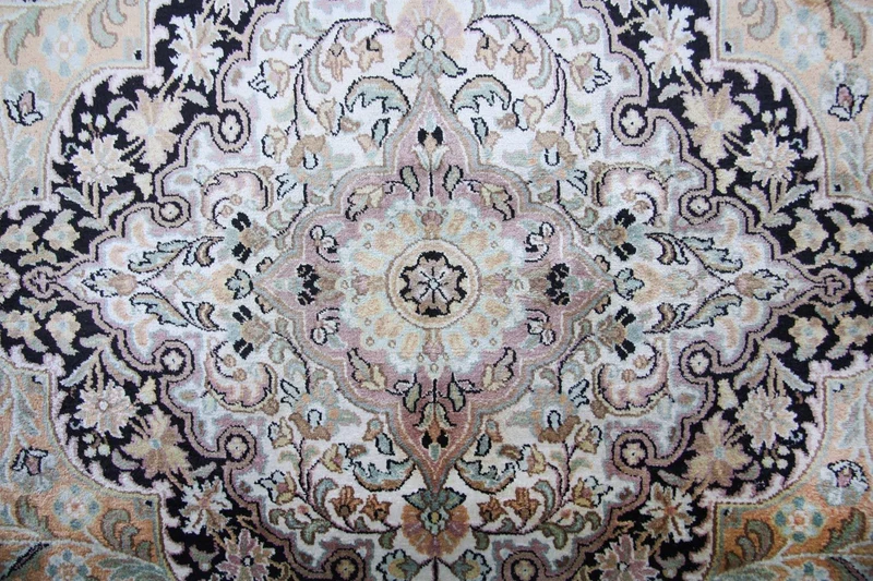 Seidenteppich - Kaschmir Seide 185 x 290 cm Wohnzimmer Teppich