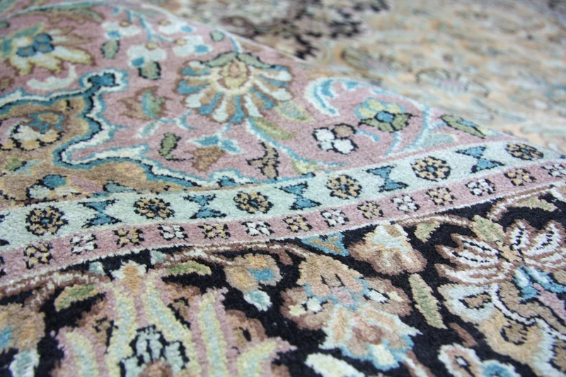 Seidenteppich - Kaschmir Seide 185 x 290 cm Wohnzimmer Teppich