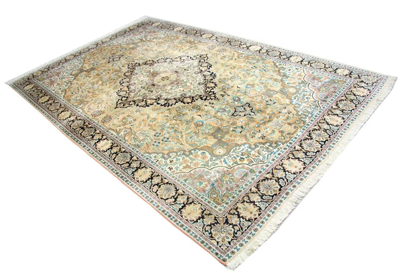 Seidenteppich - Kaschmir Seide 185 x 290 cm Wohnzimmer Teppich