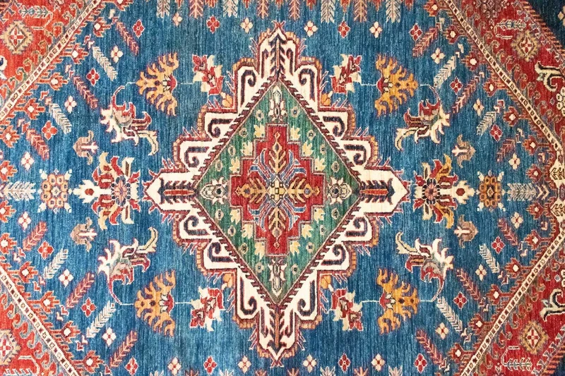 Ziegler Teppich - Kazak 206 x 292 cm - blau