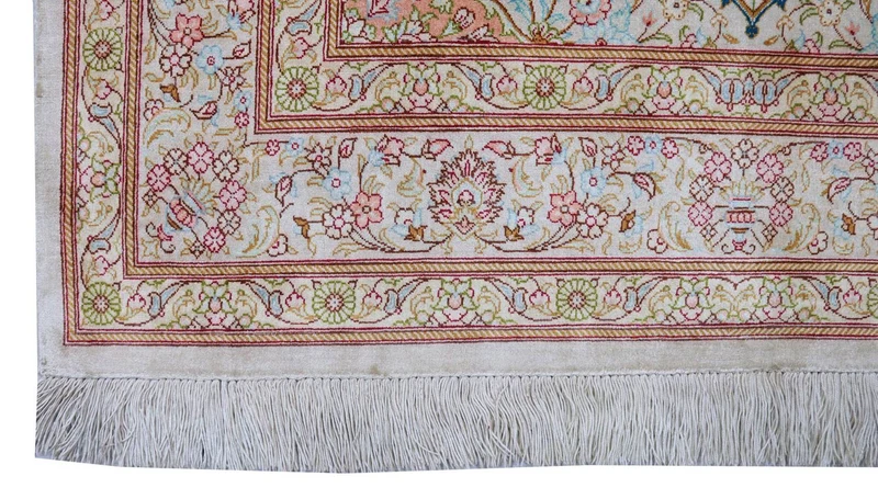 Seidenteppich - Ghom Seide - Premium 100 x 150 cm Teppichbrücke