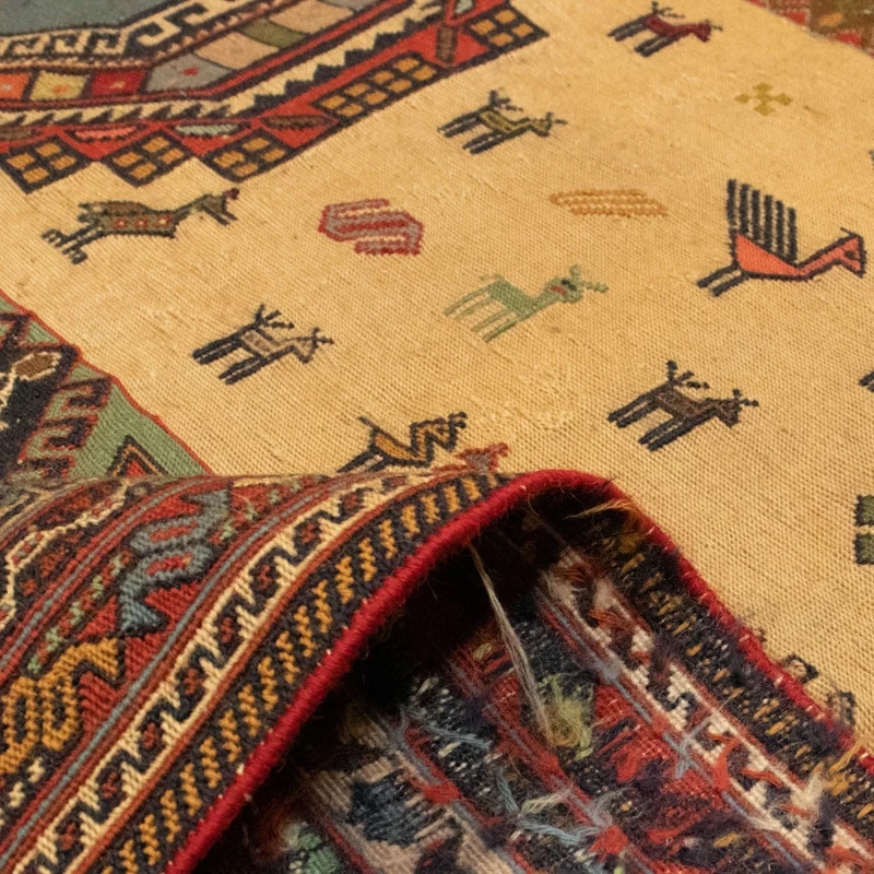 Kelim Teppich - Oriental 201 x 298 cm - gold