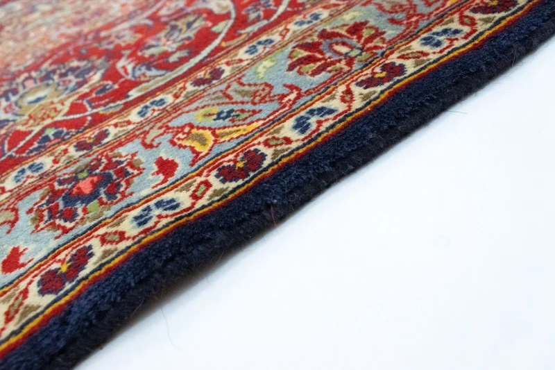 Perserteppich - Keshan 300 x 433 cm - blau