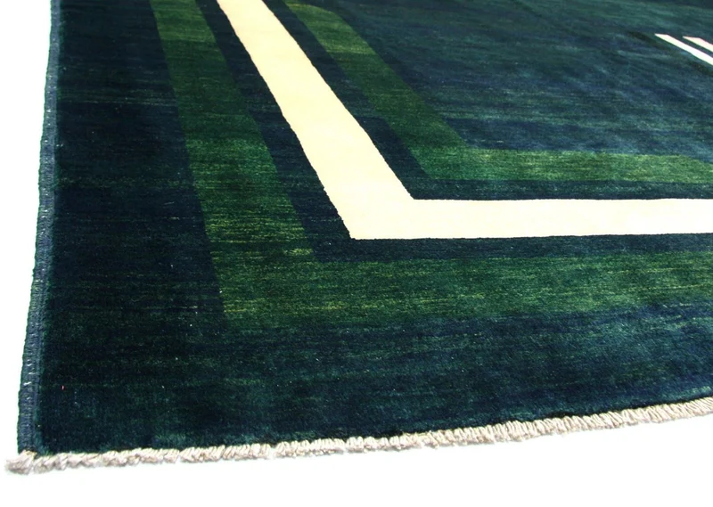 Ziegler Teppich - Modern 204 x 298 cm - blau