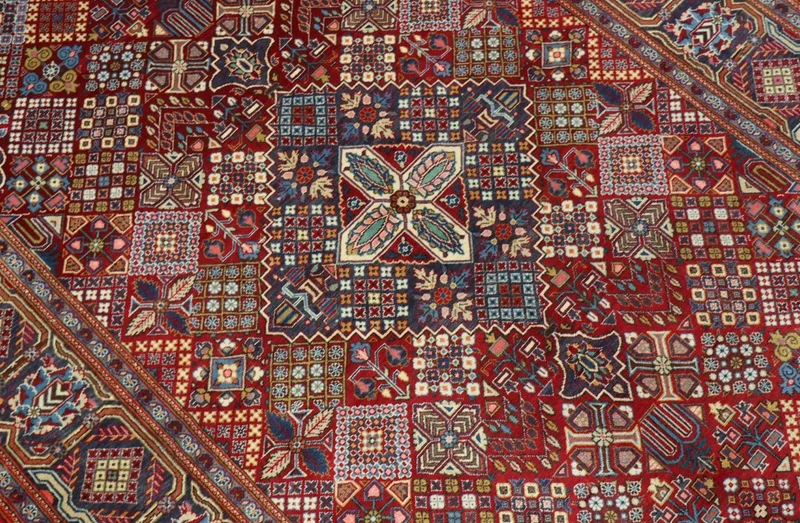 Perserteppich - Keshan 140 x 220 cm - dunkelrot