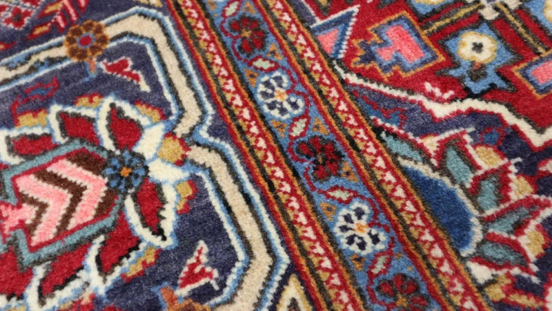 Perserteppich - Keshan 140 x 220 cm - dunkelrot
