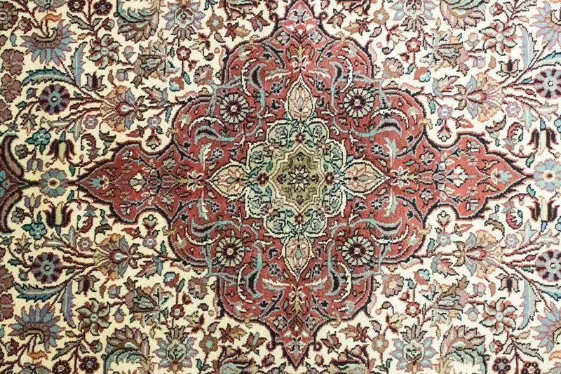 Seidenteppich - Kaschmir Seide 153 x 218 cm Wohnzimmer Teppich