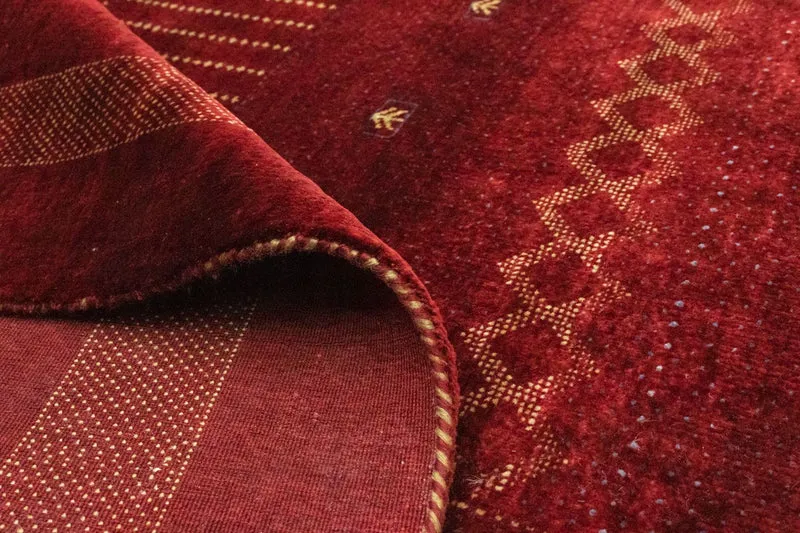 Gabbeh Teppich - Indus 204 x 291 cm - rot