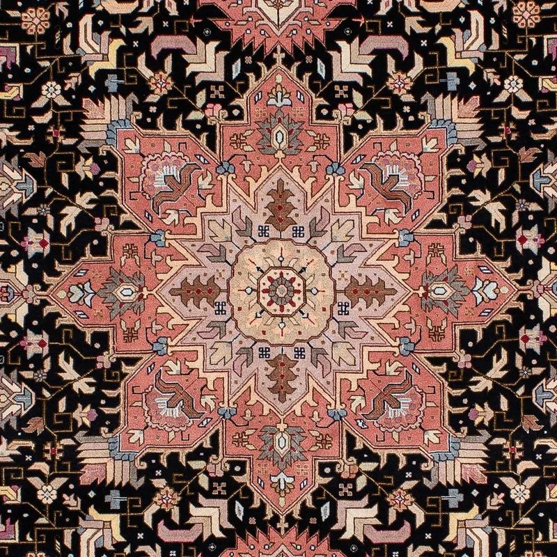 Perserteppich - Täbriz - Royal 152 x 196 cm - dunkelblau