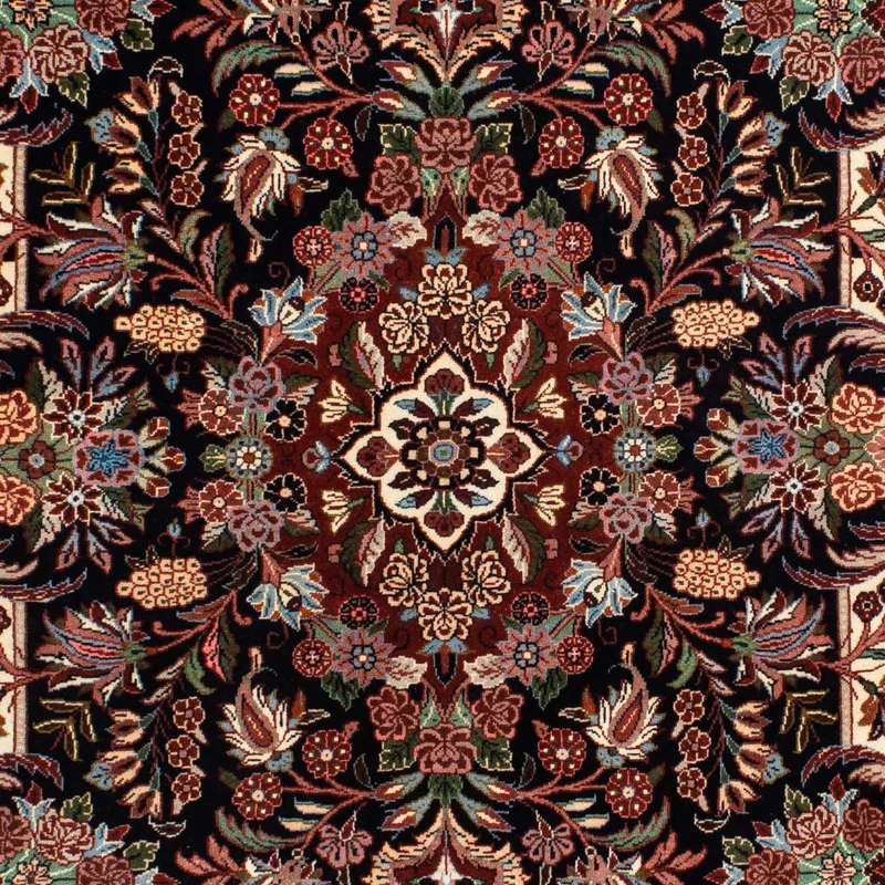 Perserteppich - Bidjar 133 x 210 cm - dunkelblau