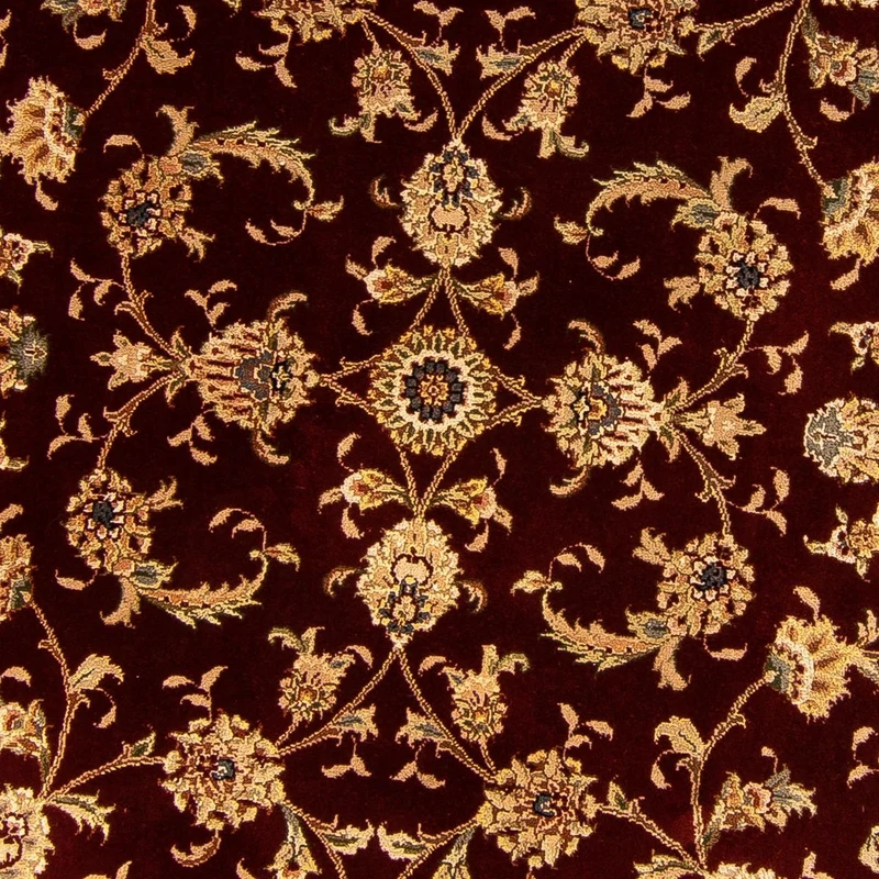 Perserteppich - Täbriz - Royal 204 x 204 cm Teppich Rund - dunkelrot