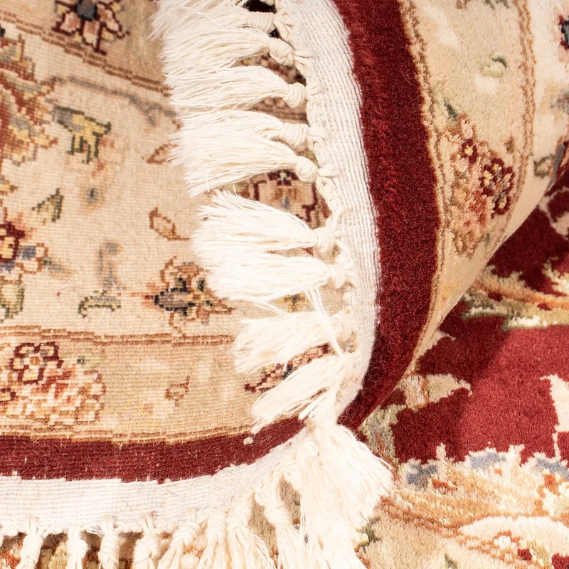 Perserteppich - Täbriz - Royal 204 x 204 cm Teppich Rund - dunkelrot