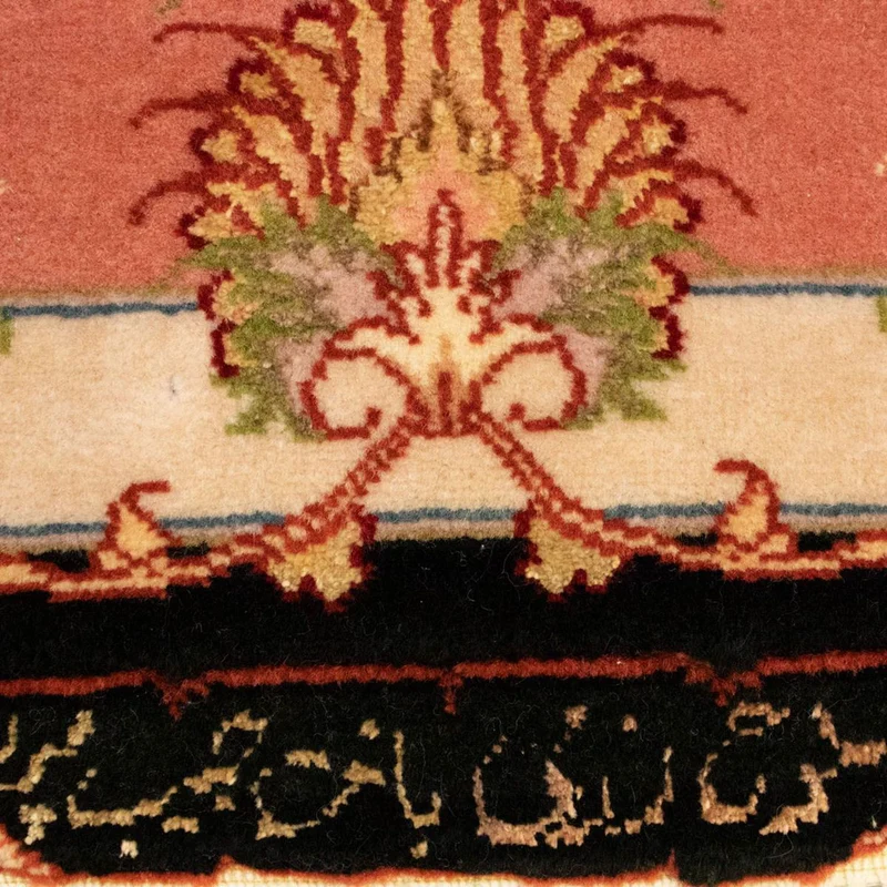 Perserteppich - Täbriz - Royal 104 x 163 cm Teppichbrücke - schwarz
