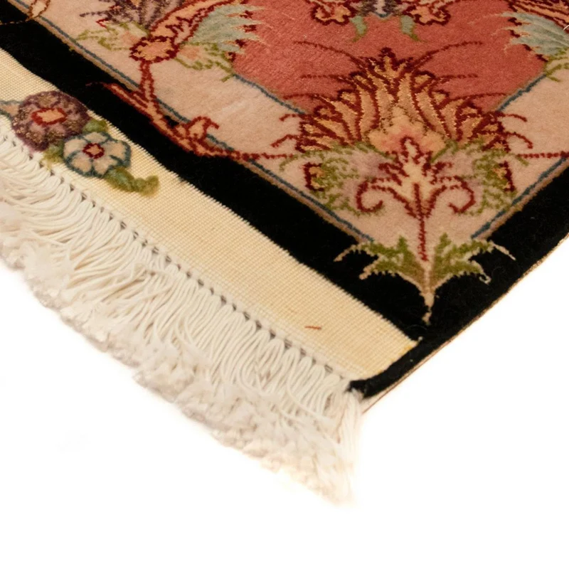 Perserteppich - Täbriz - Royal 104 x 163 cm Teppichbrücke - schwarz
