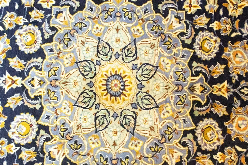 Perserteppich - Keshan 308 x 431 cm - blau