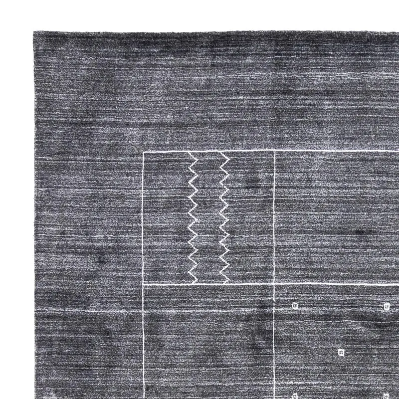 Nepal Teppich 250 x 350 cm - grau