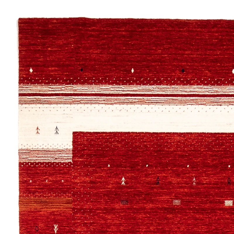 Gabbeh Teppich - Loribaft Indus 207 x 303 cm - rot