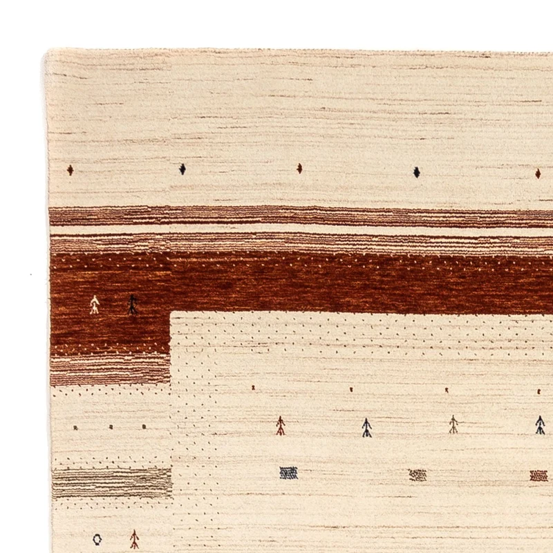 Gabbeh Teppich - Loribaft Indus 206 x 304 cm - beige