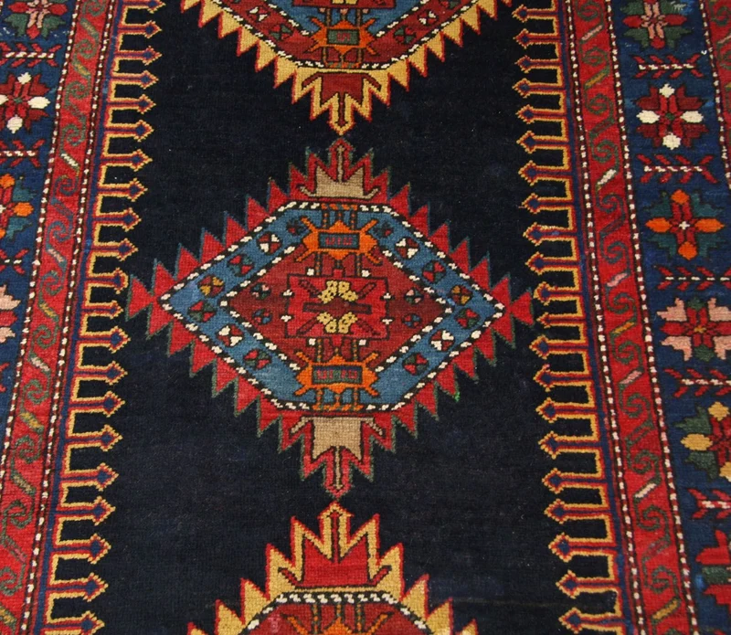 Ziegler Teppich - Kazak 110 x 268 cm - blau