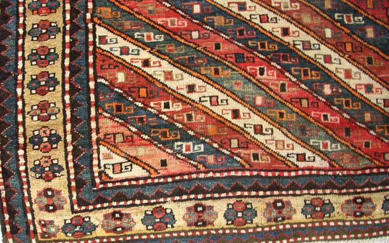 Perserteppich - Nomadic 120 x 373 cm - blau