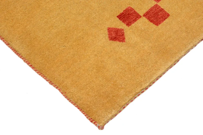 Loribaft Teppich Perser 87x241cm - Orientteppich - senfgelb