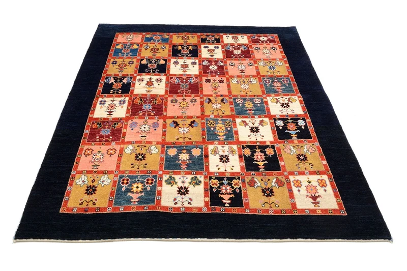 Gabbeh Teppich - Kaschkuli Perser 153 x 195 cm - bunt