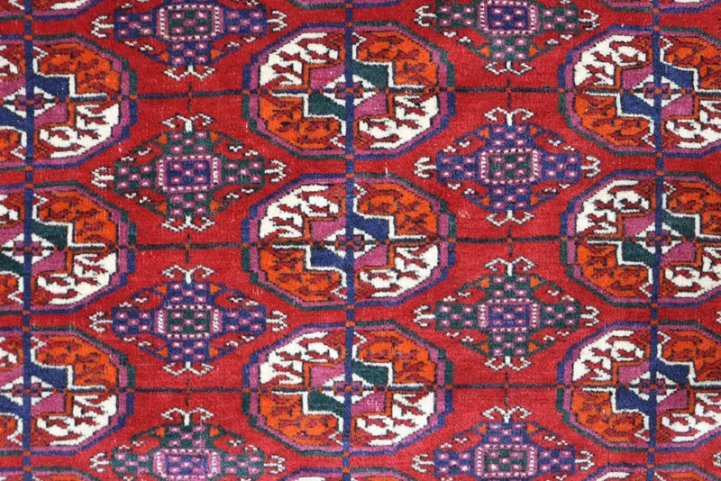 Afghan Teppich - Buchara 123 x 180 cm - rot
