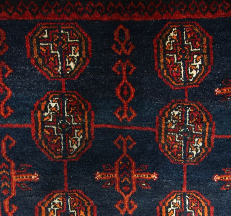 Belutsch Teppich 193 x 286 cm - blau