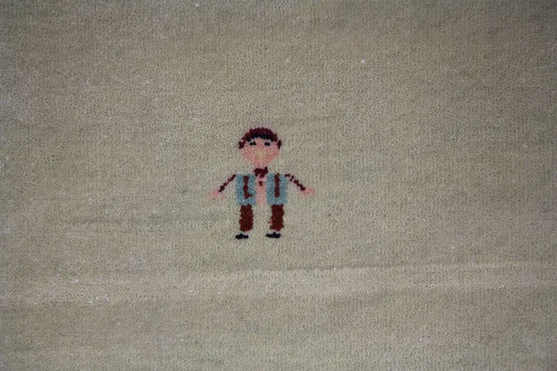 Gabbeh Teppich - Loribaft Perser 190 x 260 cm - grün